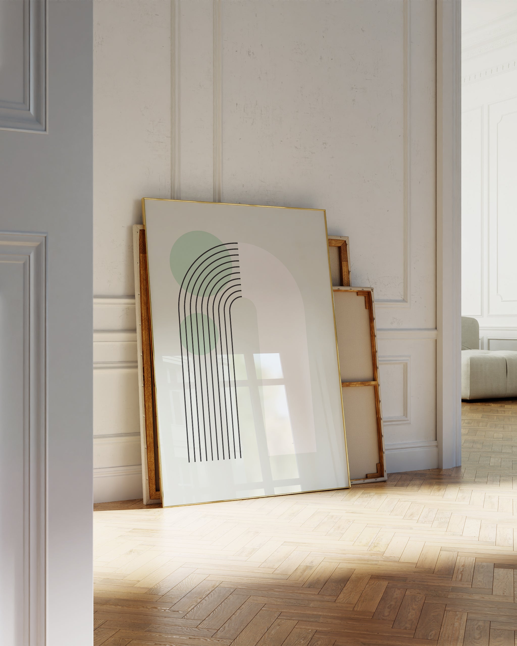 Green Minimalist Series No.2-psoter-wall_art-decor-The Poster Square