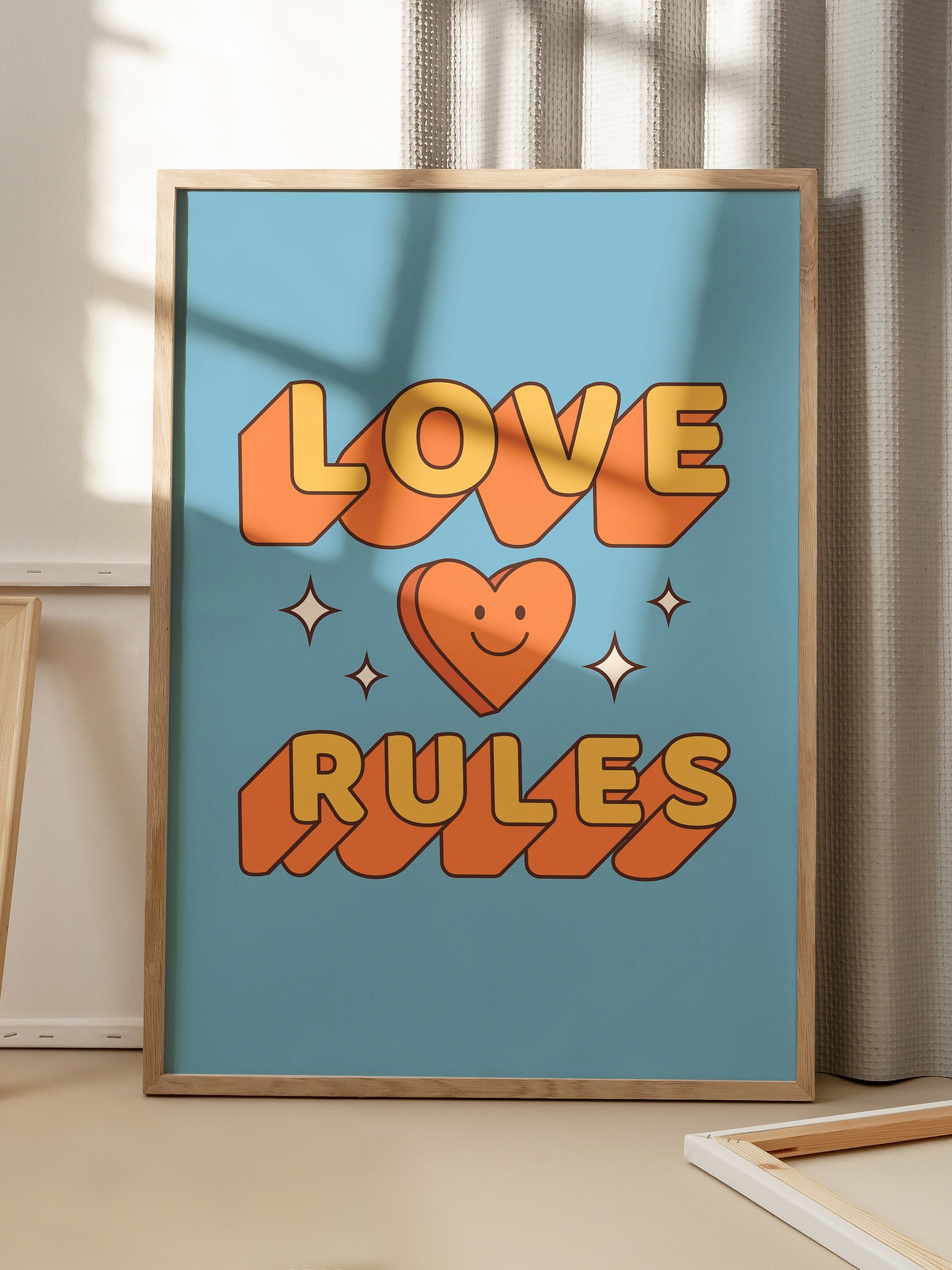 Love Rules-psoter-wall_art-decor-The Poster Square