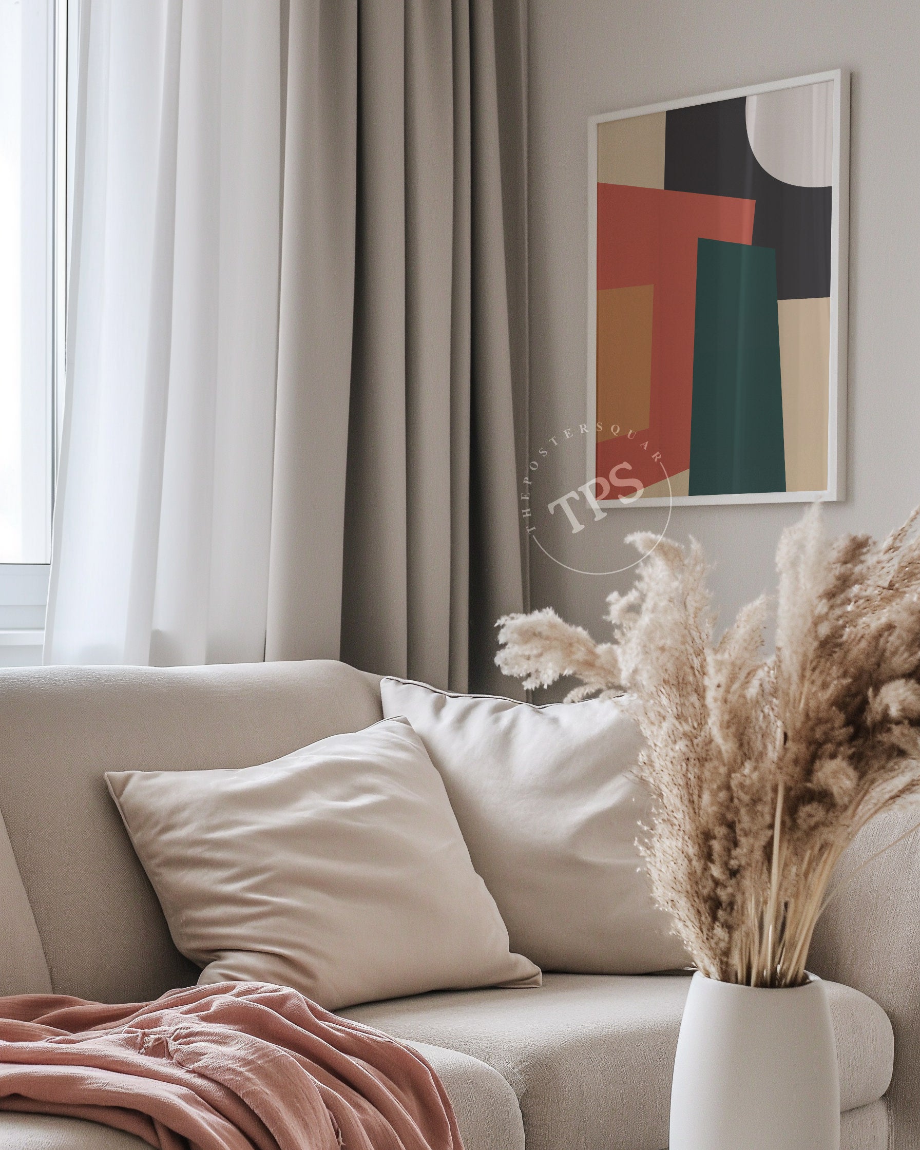 Geometric Intersection N2 The Poster Square