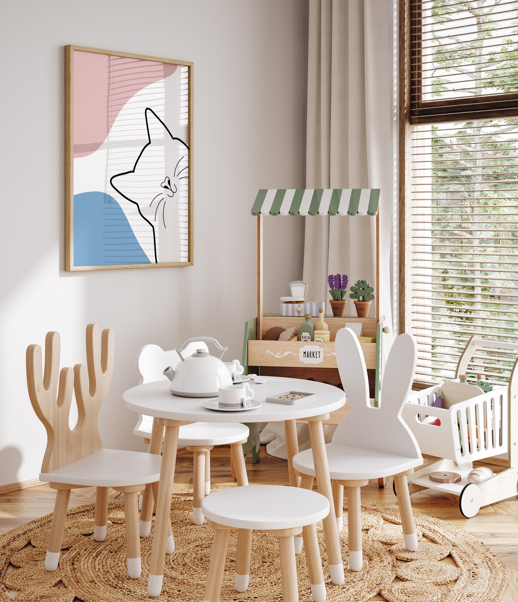 Whiskered Whimsy The Poster Square