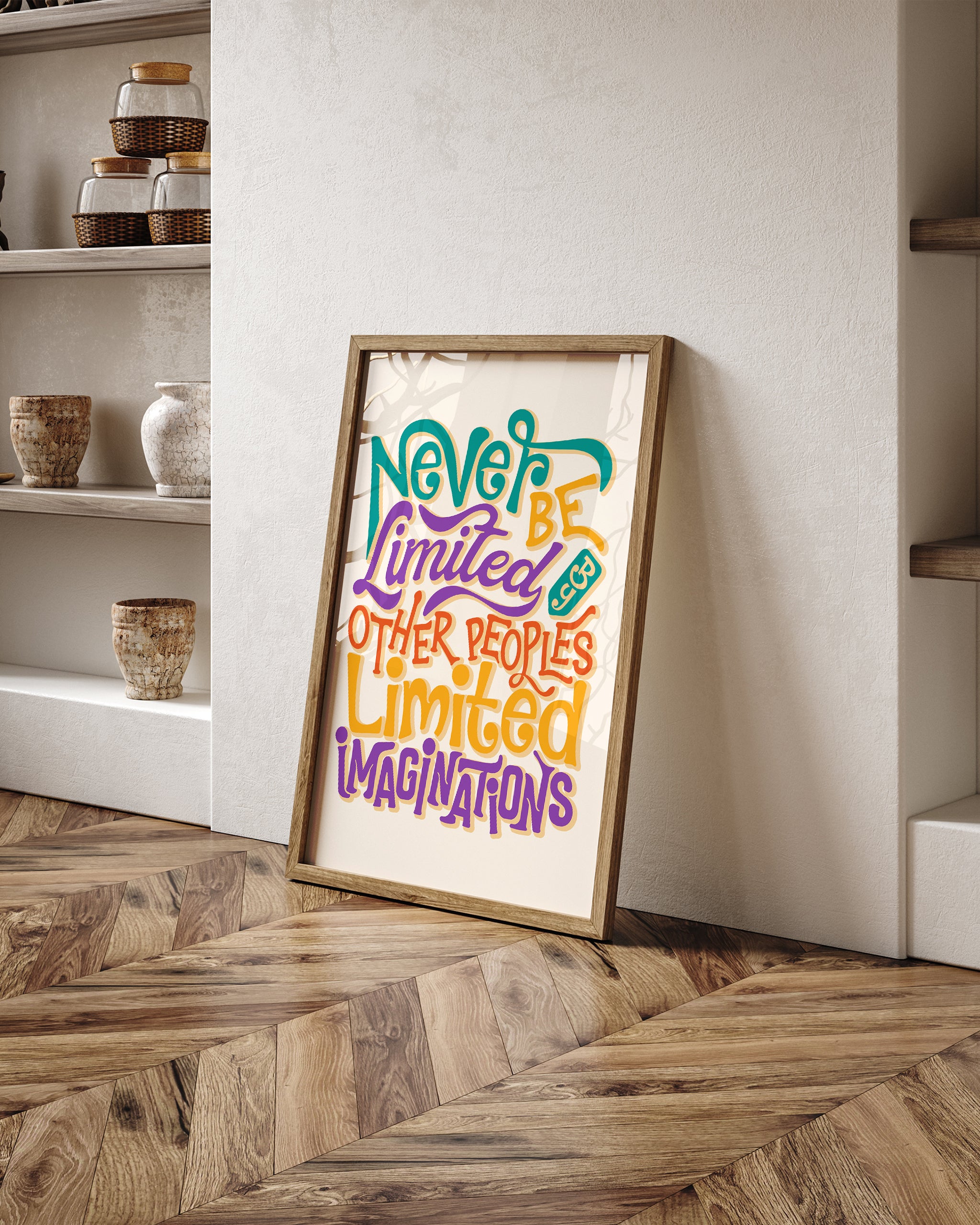 Never Be limited-psoter-wall_art-decor-The Poster Square