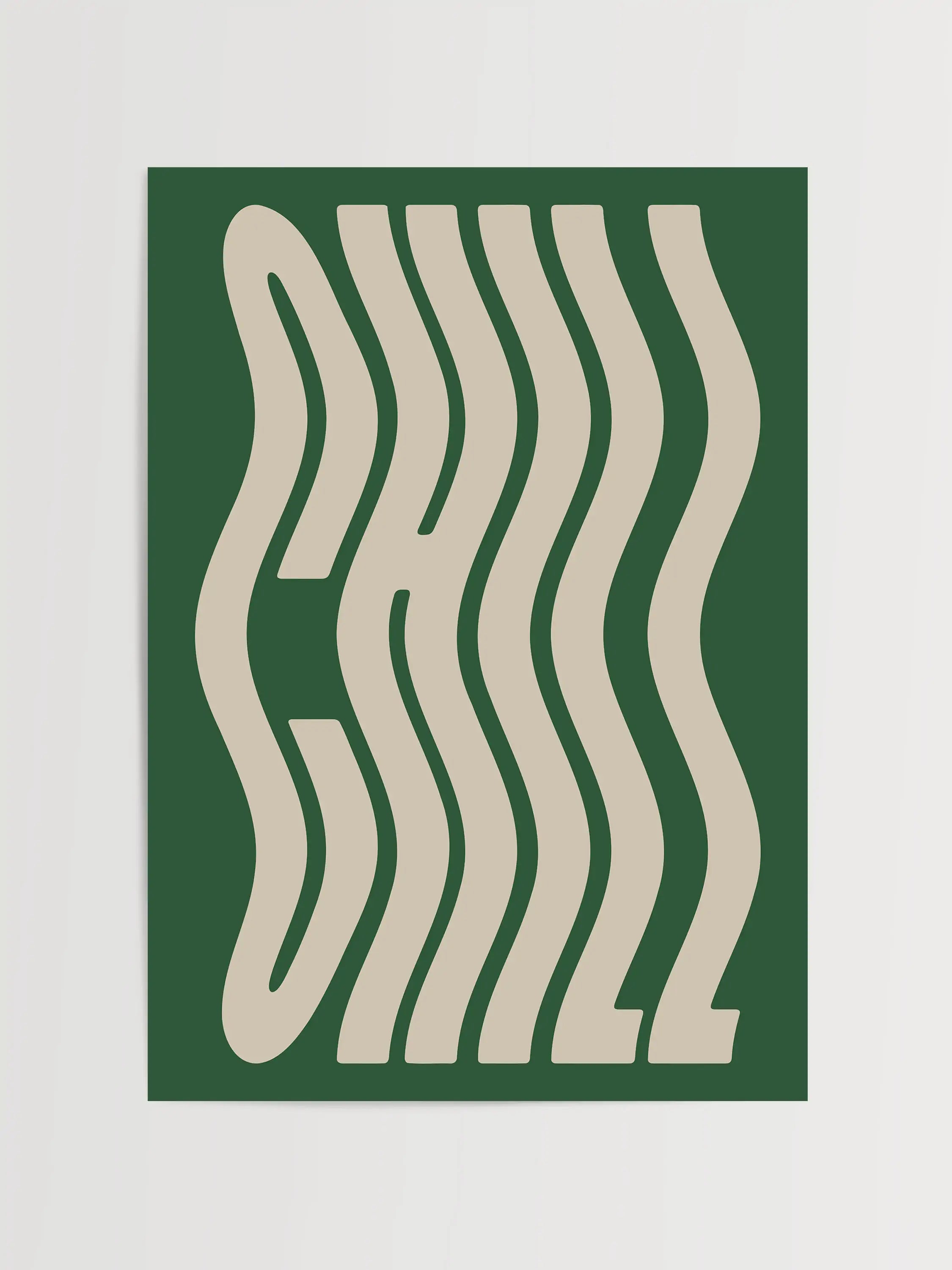 Chill Typografie Print