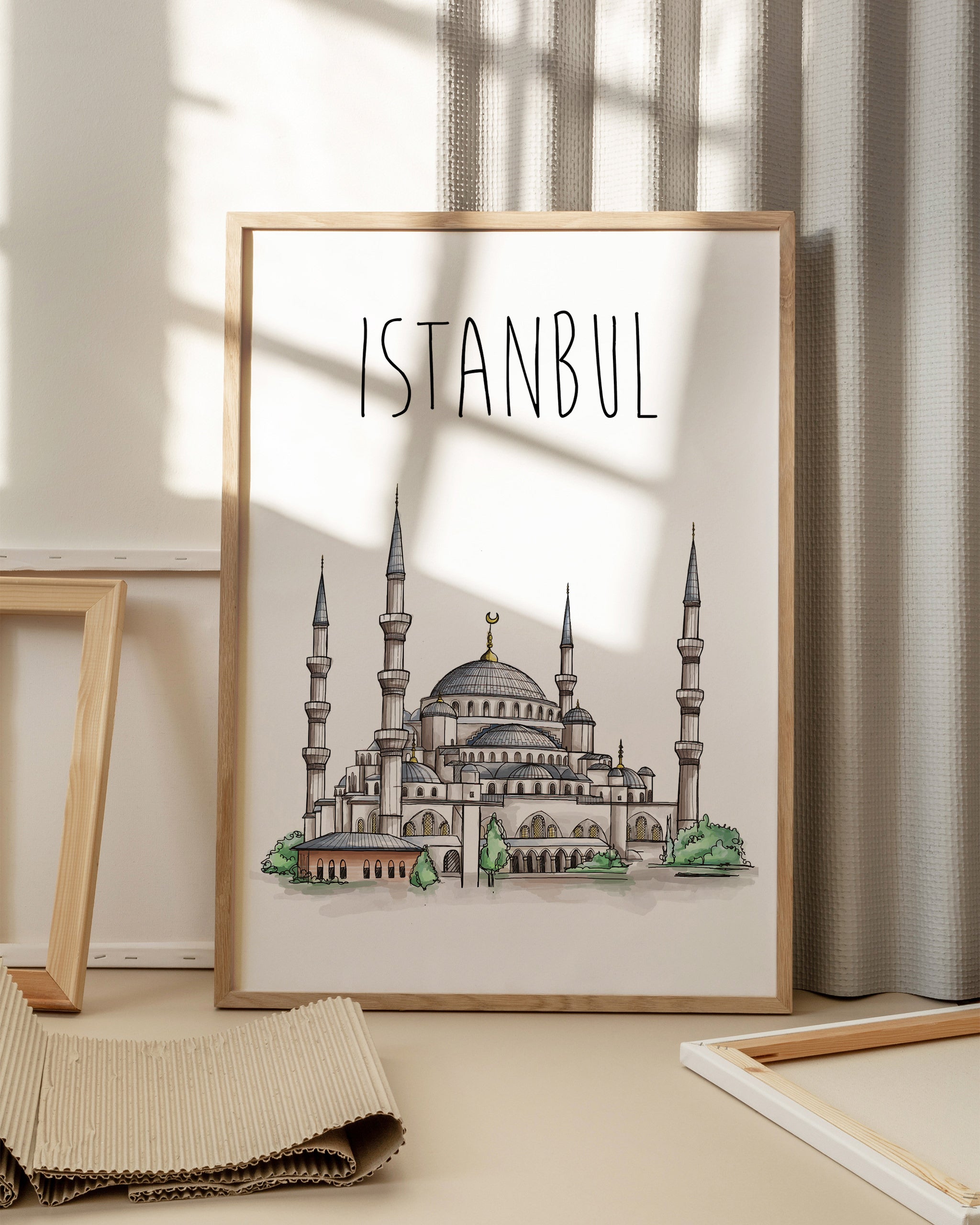 Istanbul Blue Mosque-psoter-wall_art-decor-The Poster Square