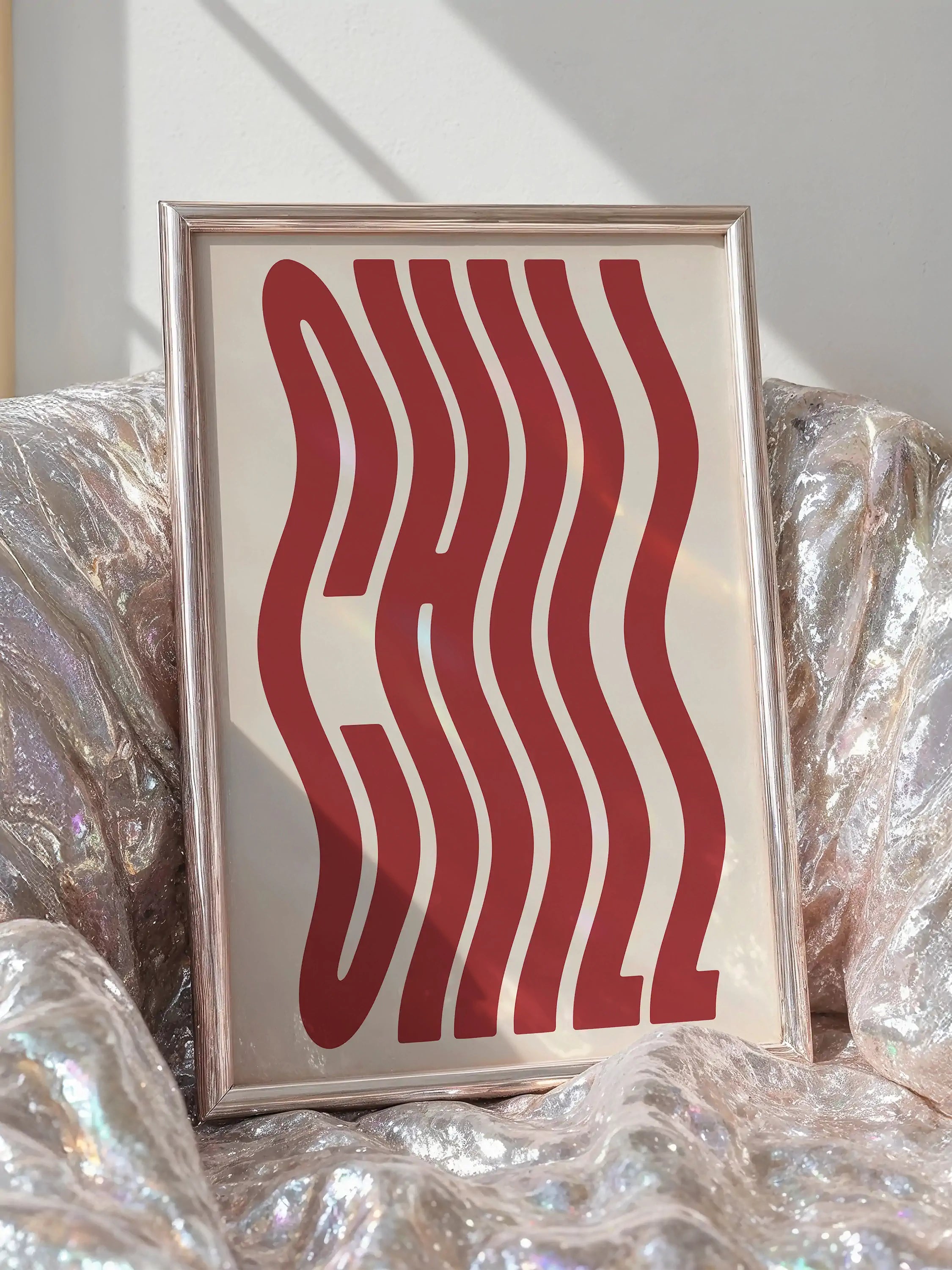 Chill Typografie Print