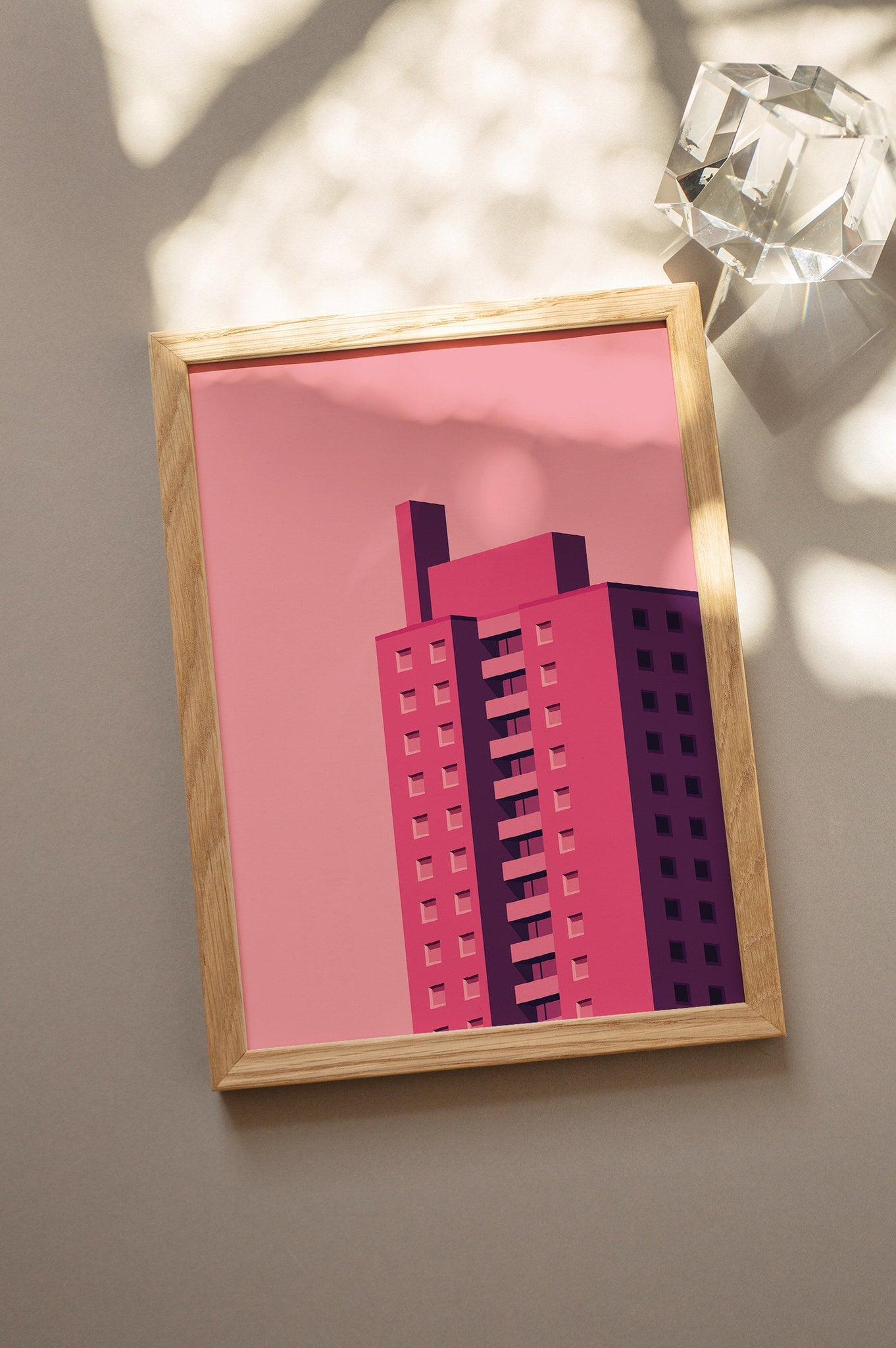 Metro Pink The Poster Square