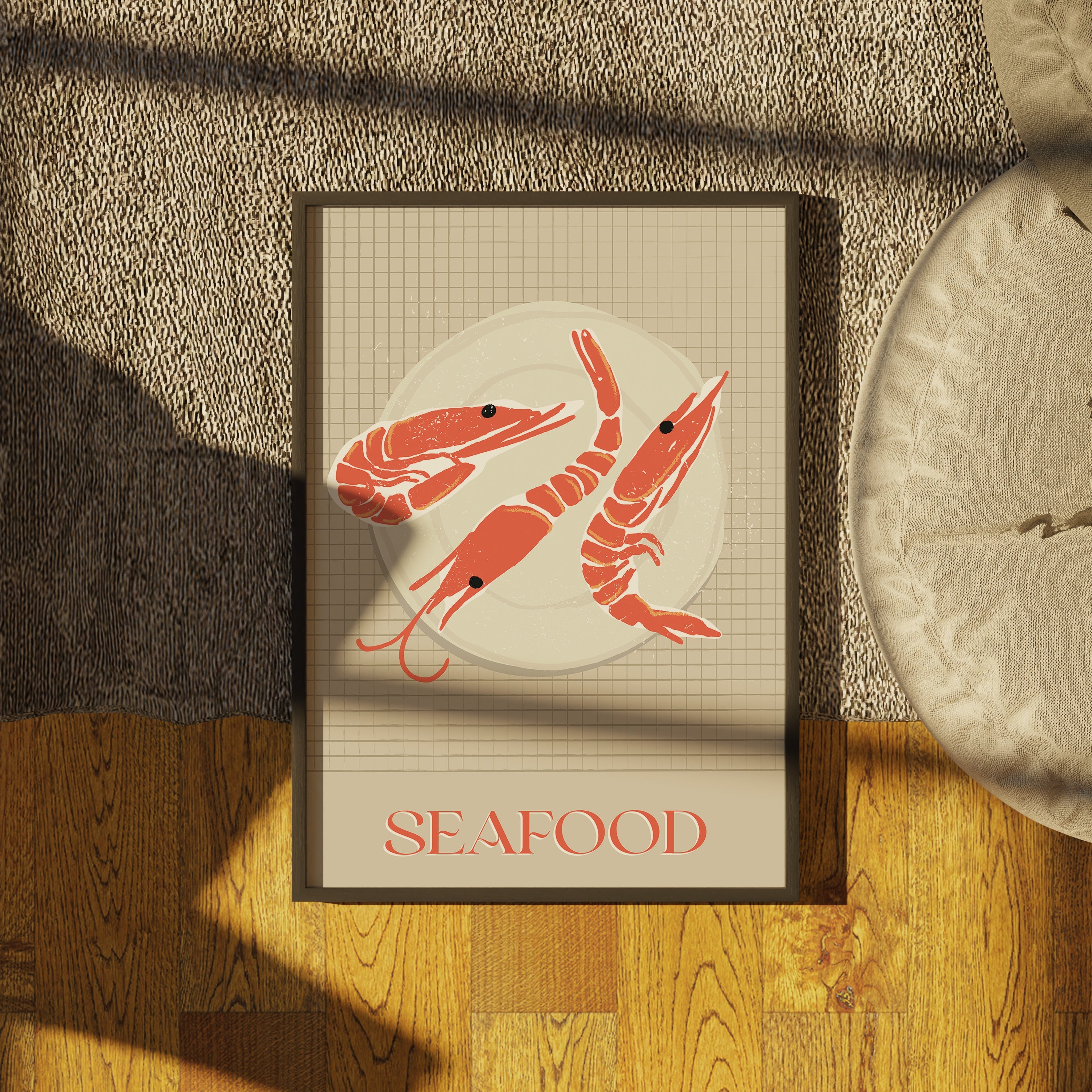 Shrimp Plate - Food The Poster Square