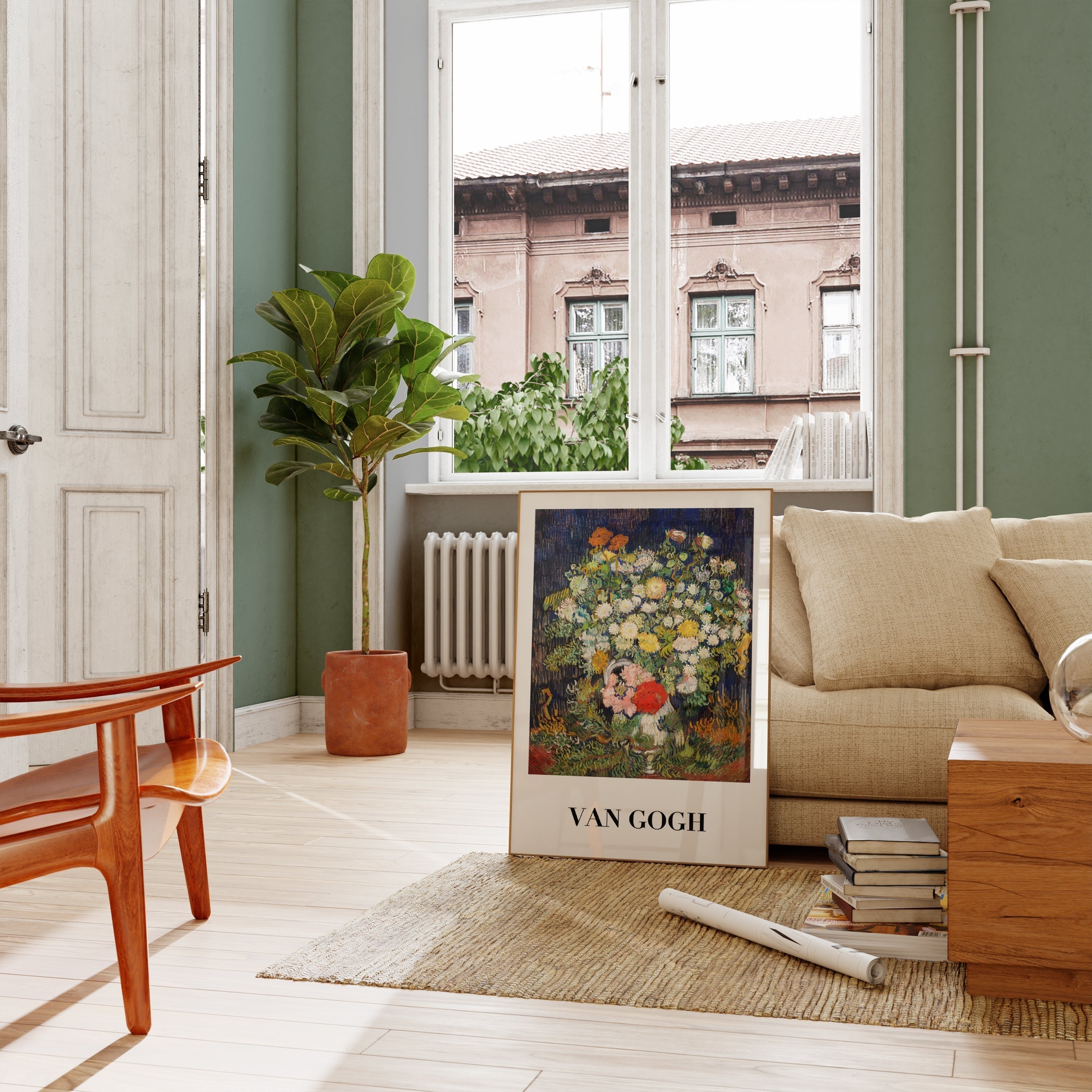 Bouquet of Flowers in a Vase (1890)-psoter-wall_art-decor-The Poster Square